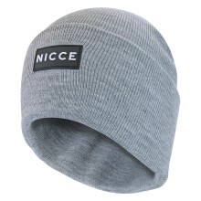 (One Size, Kreisförmig Grau) Nicce - Nicce - Herren Strick Beanie Mütze | Weiche Warme Thermo Wintermütze
