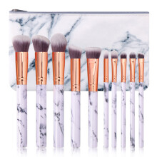 Schnelles und müheloses Auftragen mit professionellen Marmor-Make-up-Pinseln, ultraweichen Synthetikborsten für den täglichen Gebrauch,
