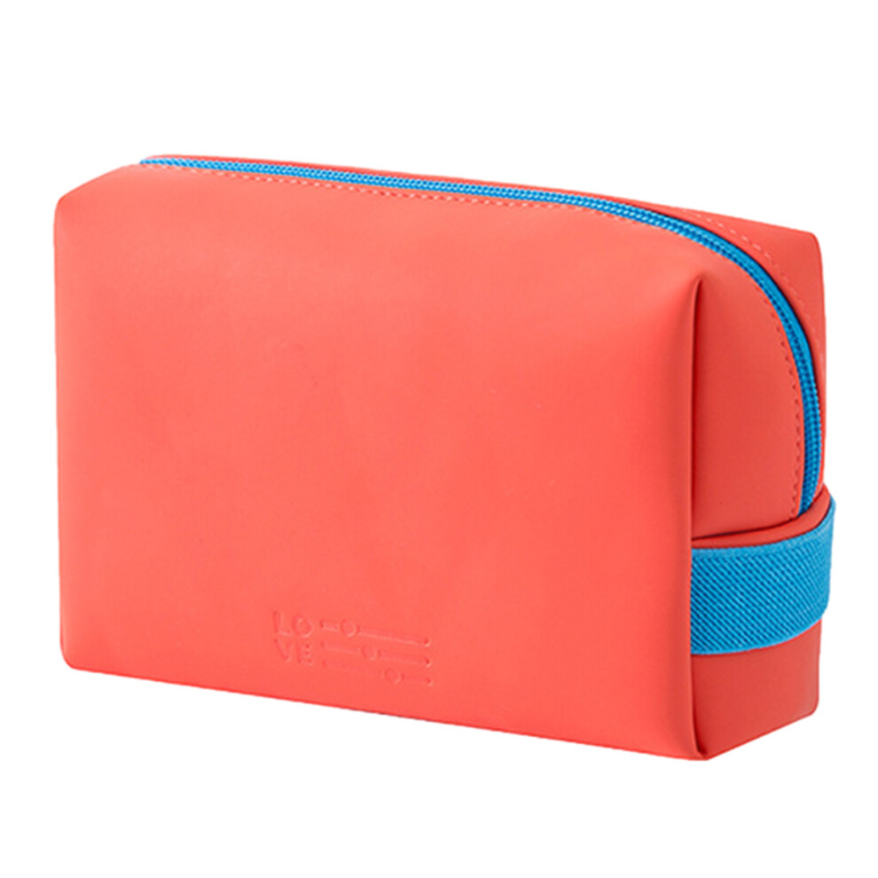 Stylish Travel Bag, Spacious Capacity Makeup Pouch For Women, Waterproof Pu Leather Cosmetic Organizer, Easy-Clean Pocket, Multi-Functional Bag For B