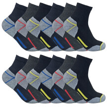(06-Nov, Sortiert) Sock Snob - Sock Snob - Herren 12 Paare niedrig Arbeitssocken geschnittene strapazierfähige