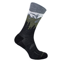 (6-8 A, Antracite Mountain) Comodo - Comodo - Herren Merinowolle Wandersocken Leicht & Atmungsaktiv für Trekking