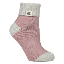 (04-Aug, Silver Twist/Rose Blush) Heat Holders - Heat Holders - Damen Thermo Schlafsocken warm weich kuschelig bequem
