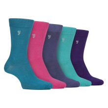 (39-45, Hell 2) Farah - Farah - 5er Pack Herren Weiche Atmungsaktive Bambus Socken
