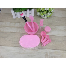 Mask Mixing Bowl Set, Plastic Tool Kit with Skin Friendly Soft Mask Brush for Portable Makeup Tools & Widely Applied Skincare For Halloween Parties