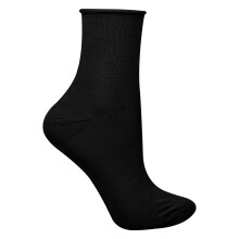 (05-Jul, Schwarz) Steven - Steven - Damen Nahtlose Bambussocken weich atmungsaktiv ohne Gummibund