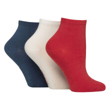(04-Aug, Nautisch) Sockshop - SOCKSHOP - 3er Pack Damen Atmungsaktive Bambus Knöchel Socken