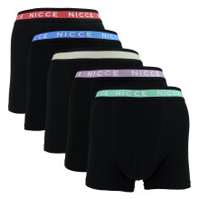 (Medium, Schwarz) Nicce - Nicce - 5er Pack Herren Boxershorts AMBRO | Atmungsaktive Baumwollunterwäsche