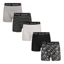 (X-Large, Verschiedene) Nicce - Nicce - 5er Pack Herren Boxershorts TALOX | Atmungsaktive Baumwollunterwäsche