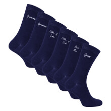 (06-Nov, Marineblau (mit Geschenkbox)) Sock Snob - Sock Snob - 6er Pack Socken Hochzeit Für Bräutiga Vater Des Bräutigams