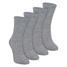 (4-6 Years, Grau) Dr.Socks - Dr.Socks - 4er-Pack Kinder Bambus-Sensorsocken weich atmungsaktiv komfortabel