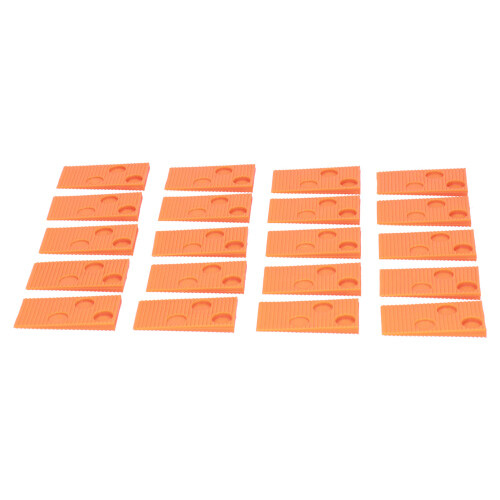 20Pcs Floor Tapping Block Set, Orange, 6x3x0.5cm Flooring Tools