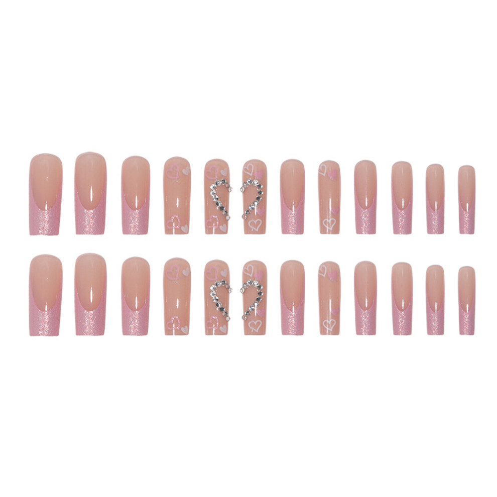 Gift Set Of Fantasy Gel Nails, Pre-formed For Easy Application, Long Lasting Manicure, Durable And Not Easy To Break, 24 Pieces, High-Quality Abs, In
