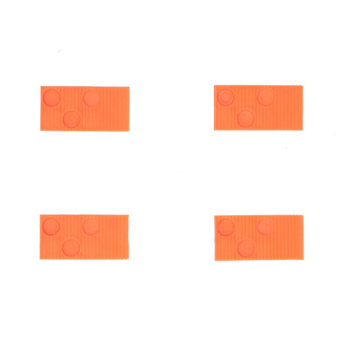 20Pcs Floor Tapping Block Set, Orange, 6x3x0.5cm Flooring Tools 2