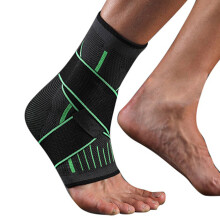 Supporto per caviglia con compressione, fascia regolabile per stabilizzare i legamenti, adatta a uomini e donne, materiale traspirante, tecnologia a