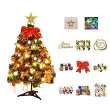 60Cm Mini Christmas Tree, Realistic Tabletop Xmas Decor with Artificial Pine Tree for LED String Lights