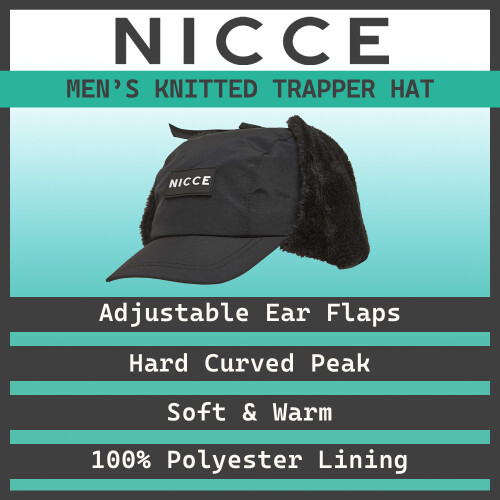 Nicce - Nicce - Herren Strick Trappermütze | Warme Wintermütze mit Fleecefutter 2