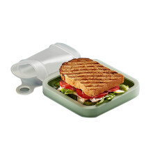 Sammenklappelig sandwichboks Genanvendelig opbevaringsbeholder til mad, lækagesikker silikoneskål Multifunktionel Praktisk design