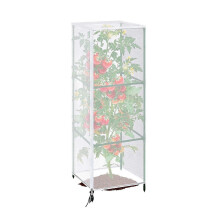 (1pc) Garden Bird Netting Plant Covers for Tomato Cage with Zipper & Drawstring