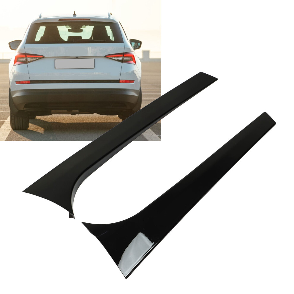 2Pcs Rear Window Side Spoiler For Kodiaq 2017-2021 Black 4361377806210