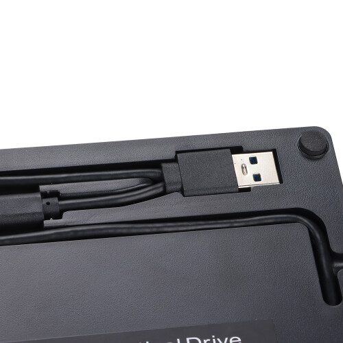Lettore DVD esterno USB 3.0 Type-C Dual Black 12/8 cm 2