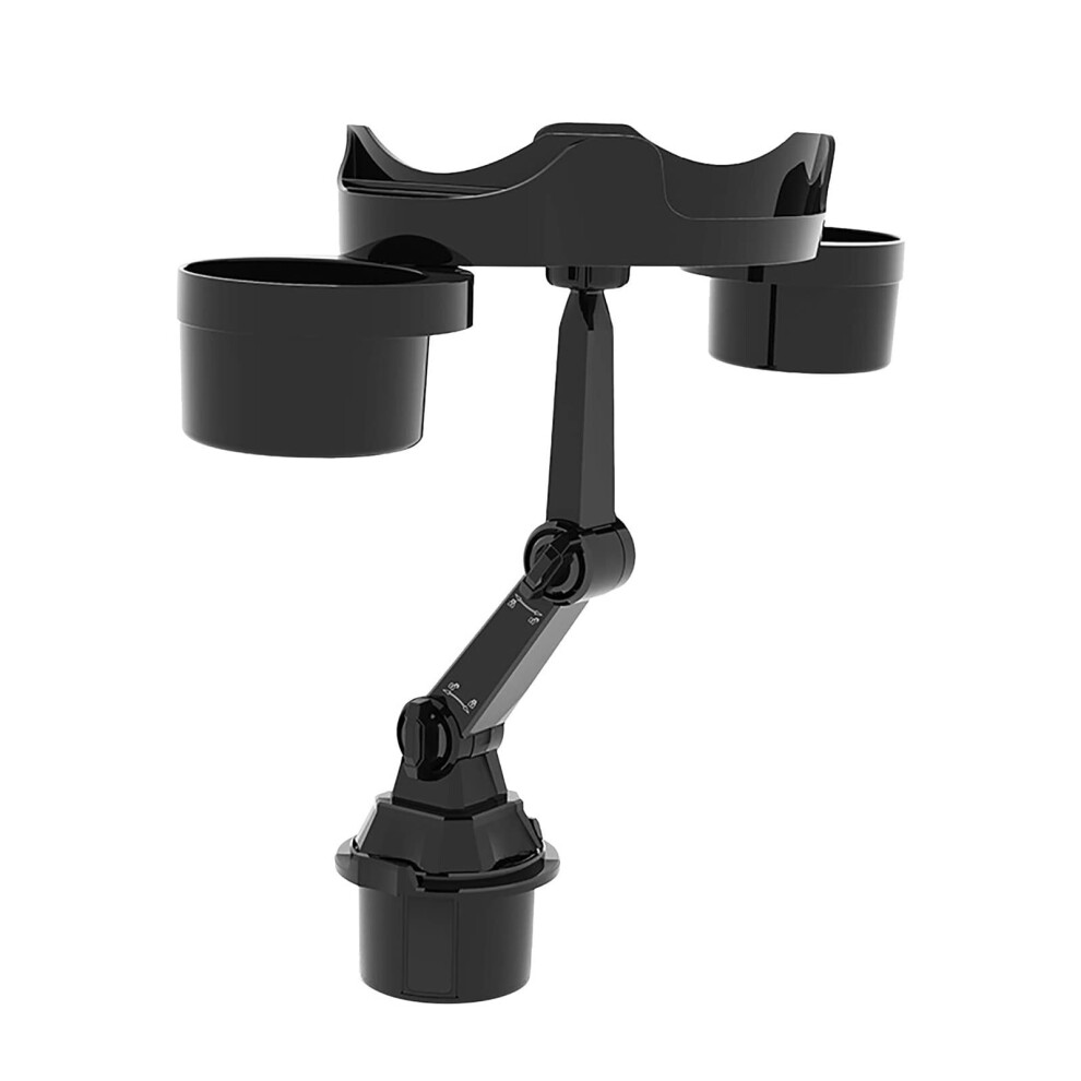 Universal Car Cup Holder Tray With 360 Swivel Adjustable Arm And Phone Mount For Meals And Drinks 9187378666678