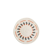 Cotton Linen Placemats Heat Resistant Woven Dining and Coaster Set 12cm MultiPurpose