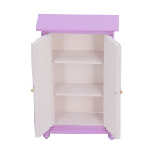 Armadio per casa delle bambole in scala 1:12 viola 15,8 x 9,5 x 4 cm