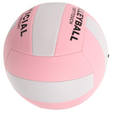 Entrance Examination Volleyball Soft PU Indoor Training Competitions Thick Material Control Stability Pink White Design