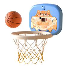 (Battery, Blue) Toddler Kids Basketball Hoop Indoor Toys,Scoreboard Portable Design Adjustable Height, Birthday Baby Toddler Kids Boys