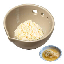 (Khaki) Garlic Grinder Herb Stripper Multi-Hole Garlic CrusherCompact Kitchen Tool for Home Cooking