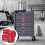 (Red) Toolbox Magnetic Labels 80-Pack, Large Tool Chest Organizer Labels with Strong Magnets & Easy Read 3