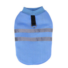 Dog Coat for Medium Large Dogs Reflective Strips Hoodie-Blue M