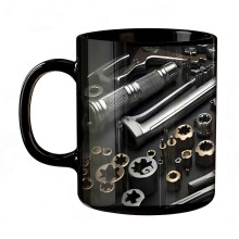 (G) Mechanic Toolbox Mug Ceramic Funny Toolbox Coffee Mug for Mechanics Garage Enthusiasts Novelty Gift for Husband Dad