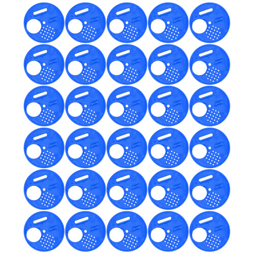 30PCS Blue Plastic Beehive Entrance Discs 6.9cm Beekeeping Accessory 2