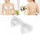 Women's Satin Wireless Triangle Bralette Deep V Neck, One Size, White 11