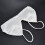 Women's Satin Wireless Triangle Bralette Deep V Neck, One Size, White 9