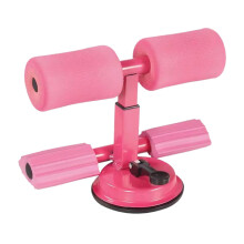 Sit Up Bar Suction Cup Abdominal Trainer Floor Mount Anti Slip Core Fitness Tool Pink Adjustable Muscle Bar Beginners