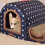 Warm Cat Cave Bed for Indoor Cat Cartoon Pattern Hideaway-S 3 5