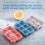 Ice Cube Tray with Lid Silicone 6 Cavity Mold Easy Release Leakproof BabySafe for Kitchen Use Blue 5