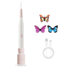 (Pink) Flying Butterfly Cat Toy, Interactive Cat Toy, Automatic Cat Teaser Toys, Automatic Cat Exercise Toy with 360 Rotating Suction Cup Base