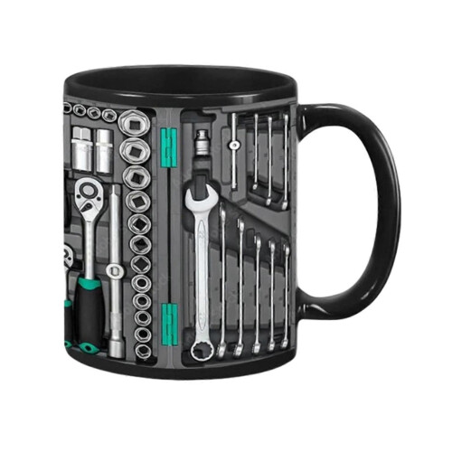 (C) Funny Coffee Mug Mechanic Toolbox Set , Auto/Car Mechanic Gift