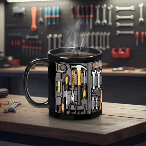 (D) Funny Coffee Mug Mechanic Toolbox Set , Auto/Car Mechanic Gift 1