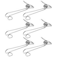 10pcs Stainless Steel Clothespins Rustproof Heavy Duty Clothes Clips for Indoor Outdoor Drying