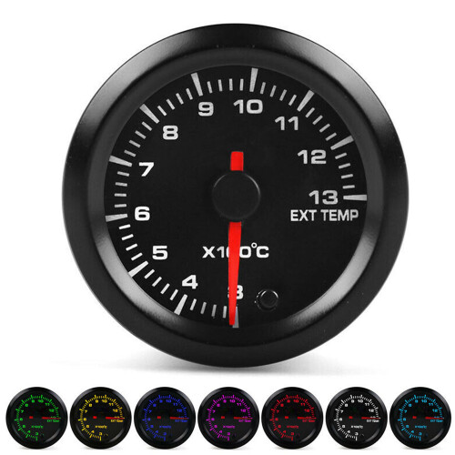 2in Exhaust Gas Temperature Meter  7 Colored Backlight for Vehicles 1