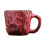 (Red) Ceramic 270ml Coffee Mugs - Large Tea Cup for Office and Home 1