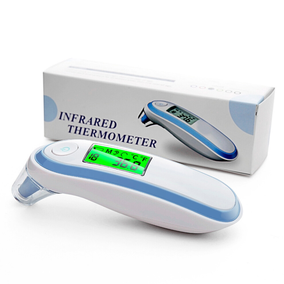 Digital Thermometer, Dual Mode Body Temperature, Noncontact Accurate Measurement For Adults, Kids, And Babies, Easy To Read Lcd Backlight With Fever