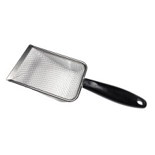 Reptile sand stainless steel finemesh reptile substrate metal sand scoop terrarium substrate bedding cleaner