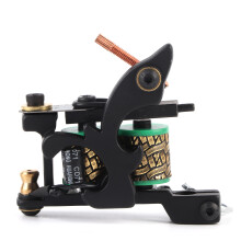 Durable Tattoo Machine with Handmade Coil and Uniform Speed, Alloy Material with Copper Core for Stable Working Speed, Precision Wire Cutting