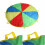 Kids Rainbow Play Parachute 1.8m High-Strength Polyester Active Game 4