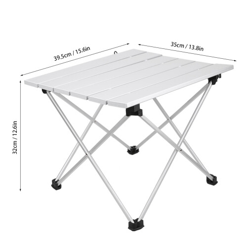 Aluminum Alloy Foldable Outdoor Camping Table Small Lightweight Ultra Compact 2